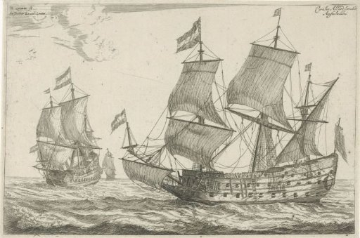 Two large warships