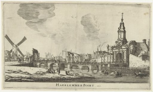 View of the Haarlemmerpoort in Amsterdam