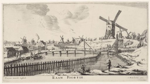 View of the Raampoort in Amsterdam