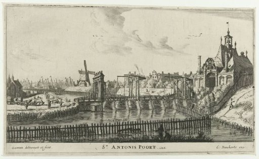 View of the Second Sint-Antoniespoort in Amsterdam