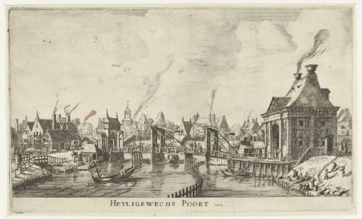 View of the Third Heiligewegspoort in Amsterdam