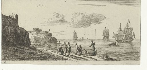 Seascape with a fortress