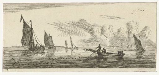 Seascape with various sailing ships
