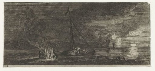 Seascape by night