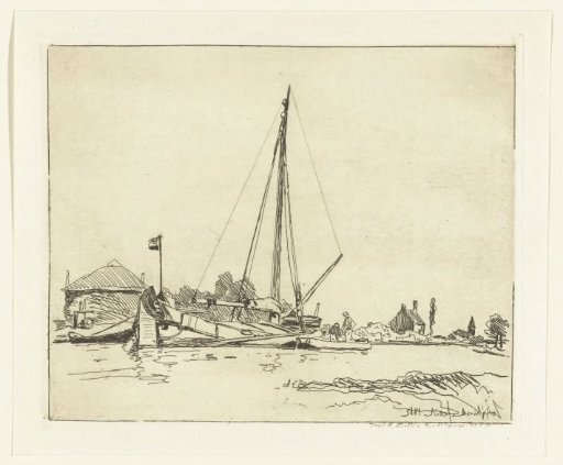 The moored ship