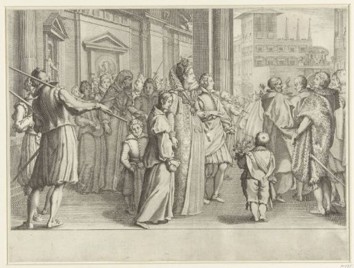 Christina of Lorraine Accompanies a Young Couple to Church