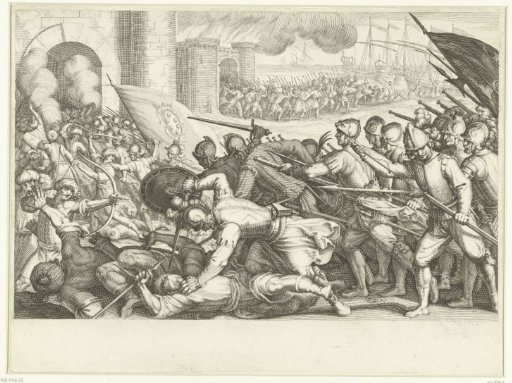 The Troops of Ferdinando I de' Medici Storm a City Gate