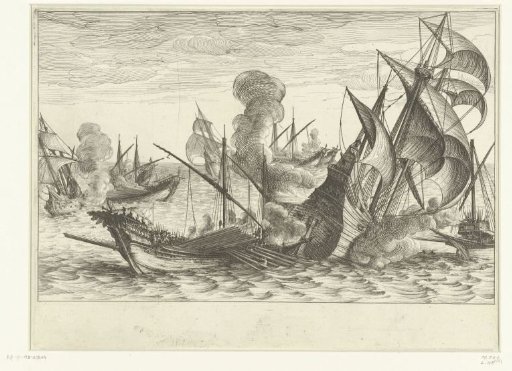 Second Naval Battle of the Fleet of Ferdinando I de' Medici against the Turkish Fleet