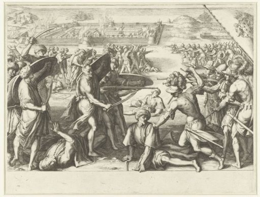 Attack of the Troops of Ferdinando I de' Medici on the City of Preveza in Albania