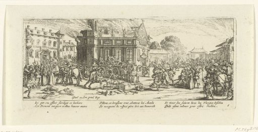 Soldiers plunder a monastery