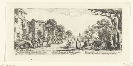 Beggars and the dying by the road