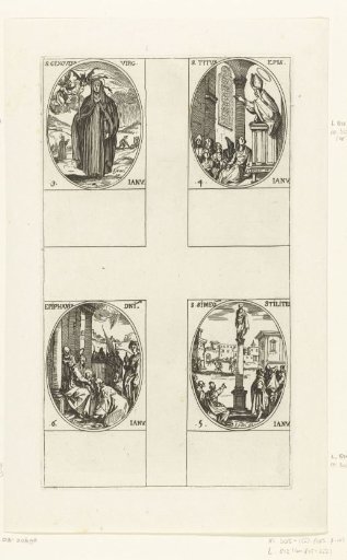 Saint Genevieve, Saint Titus, Saint Simon Stylites, Adoration of the Magi (Epiphany) (3-6 January)