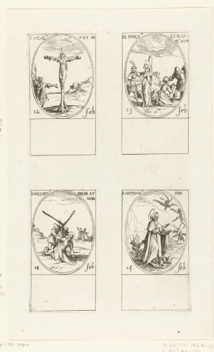 Saint Eulalia, Saint Fusca and Saint Maura, Saint Valentine, Saint Antoninus the Abbot (12-14 February)