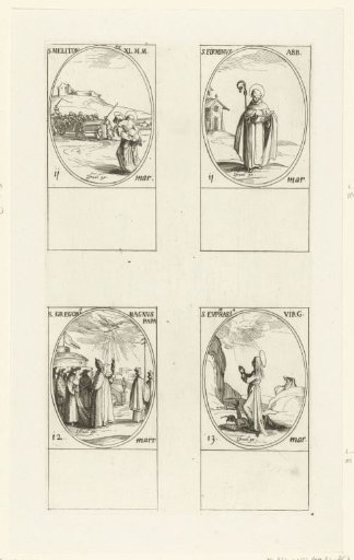 Saint Meliton, Saint Firminus, Saint Gregory I the Great, Saint Euphrasia of Constantinople (11-13 March)