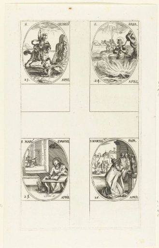 Saint George, Saint Sabbas the Goth, Saint Mark the Evangelist, Saint Marcellinus (23-26 April)
