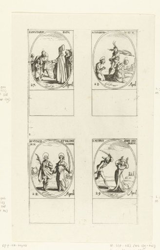 Saint Anastasius I, Saint Theodora of Alexandria, Saint Vitalis and Valeria of Ravenna, Saint Peter Martyr of Verona (27-29 April)