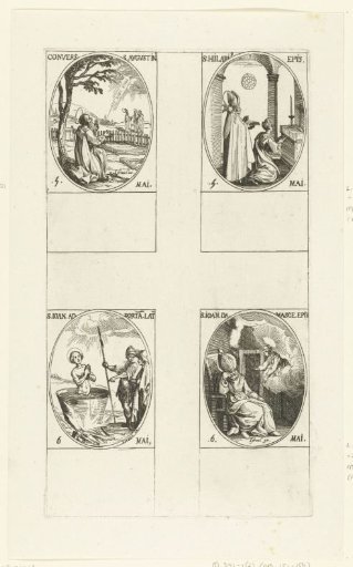 Saint Augustine of Hippo, Saint Hilary of Arles, Saint John the Evangelist, Saint John of Damascus (5-6 May)