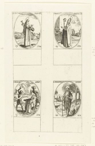 Saint Barnabas of Cyprus, Saint Onuphrius the Great, Saint Anthony of Padua, Saint Basil the Great (11-14 June)