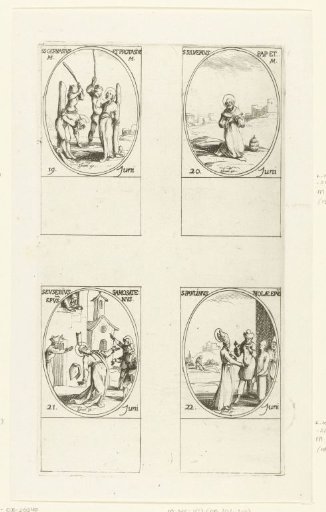 Saint Gervasius and Saint Protasius of Milan, Saint Silverius, Saint Eusebius of Samosata, Saint Paulinus of Nola (19-22 June)