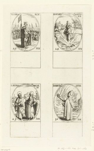 Saint Ladislaus I of Hungary, Saint Potamioena the Elder and Saint Marcella, Saint Peter and Saint Paul, Saint Martialis of Limoges (27-30 June)