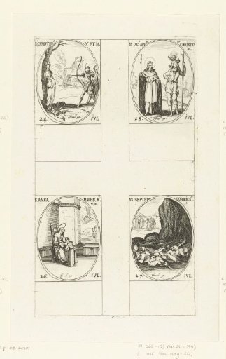 Saint Christina of Bolsena, Saint James the Greater and Saint Christopher, Saint Anne, Saint Seven Sleepers of Ephesus (24-27 July)