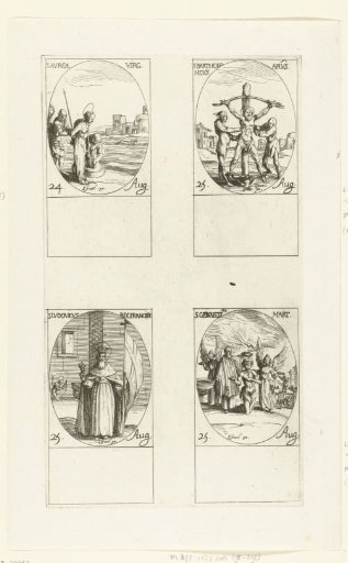 Saint Aurea of Ostia, Saint Bartholomew, Saint Louis IX of France, Saint Genesius the Actor (24-25 August)