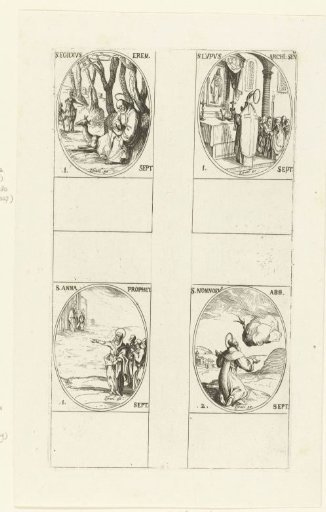 Saint Giles of Nîmes, Saint Lupus of Sens, Saint Prophetess Anna, Saint Nonnosus of Soracte (1-2 September)