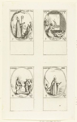 Saint Mansuetus of Toul, Saint Seraphia and Saint Erasmus, Saint Moses, Saint Bertinus of Poperinge (3-5 September)