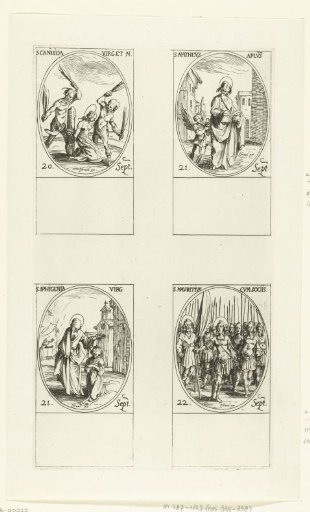 Saint Candida of Carthage, Saint Matthew, Saint Iphigeneia of Africa, Saint Maurice of Agaunum and companions (20-22 September)