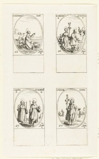 Saint Callistratus, Saint Cyprian of Antioch and Saint Justina of Nicomedia, Saint Cosmas and Saint Damian, Saint Eleazar of Sabran (26-27 September)