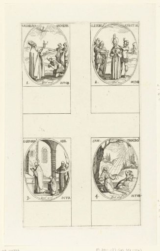 Saint Remigius of Reims, Saint Leodegar of Autun, Saint Gerard of Brogne, Saint Francis of Assisi (1-4 October)