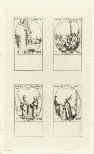 Saint Callixtus I, Saint Hedwig of Silesia, Saint Martinianus and Saint Saturianus, Saint Florentinus of Trier (14-17 October)