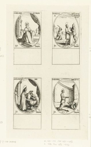 Saint David, Saint Sabinus and Saint Venustianus of Spoleto, Saint Sylvester I, Saint Columba of Sens (29-31 December)