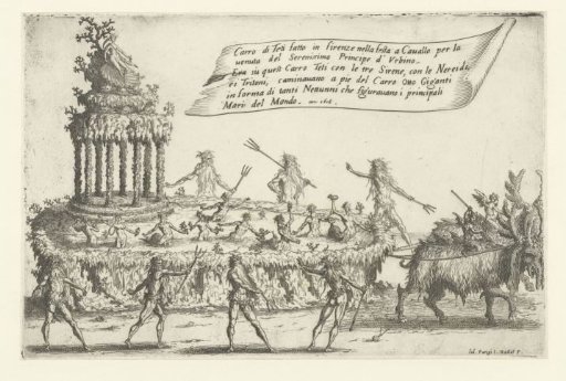 Festival in Florence: pageant wagon of Thetis