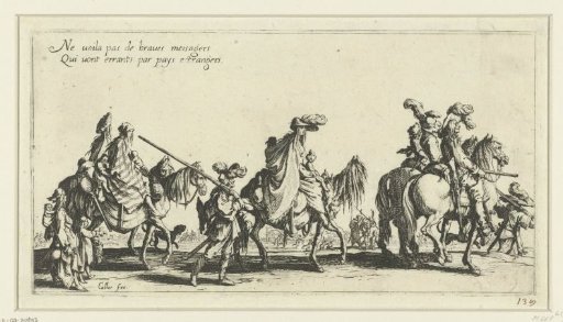 Gypsies with horses on the road