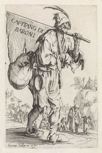 Title print for print series 'Beggars' / 'Les Gueux'