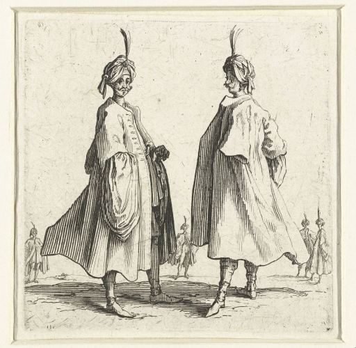Two men with turbans, seen from the side