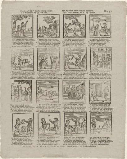 You, Youth! who always love to play, / What you find here is childish play. / The child can never do without amusement; / This print provides it for you while learning.