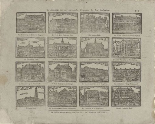 Depictions of the principal buildings of the city of Amsterdam