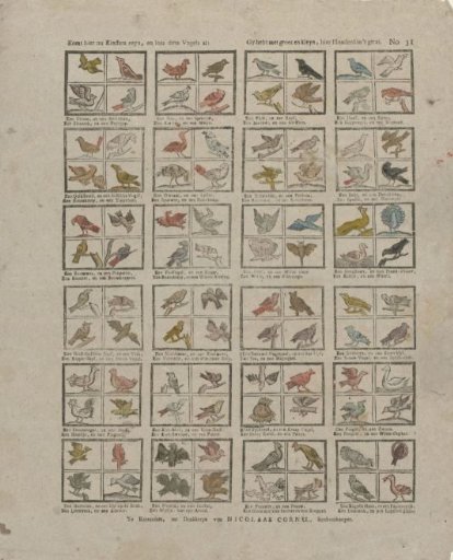Come here now, children, pure, and read these birds: / You have with great and small, here a hundred in number