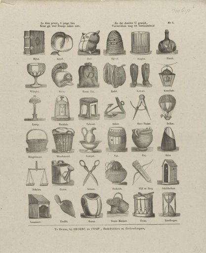 In this print, O young people, you can see many fine things, and may these be dedicated to your instruction
