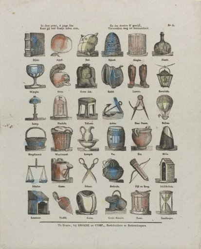 In this print, O young people, you can see many fine things, and may these be dedicated to your instruction