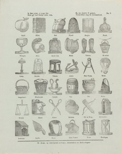 In this print, O young people, you can see many fine things, and may these be dedicated to your instruction