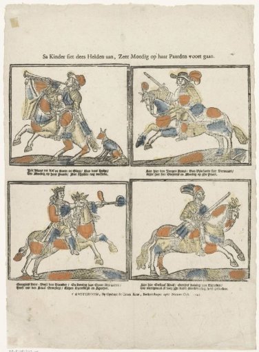 Come, Children, Behold These Heroes, Very Courageously Riding Forth on Their Horses