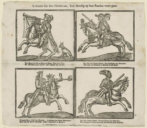 Come, Children, Behold These Heroes, Very Courageously Riding Forth on Their Horses