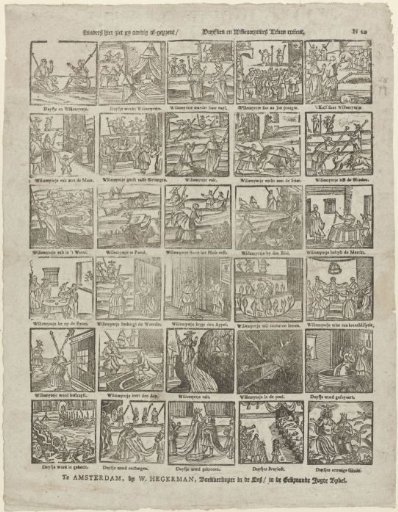 Here you see charmingly printed / The life of Duckens and Willemeynkens excellent