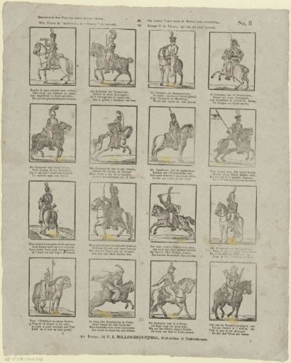 Behold in this print a number of brave heroes, / Who showed loyalty and bravery in the bloody field, / And once boldly presented the laws to their enemy, / If this picture pleases you, we are already rewarded