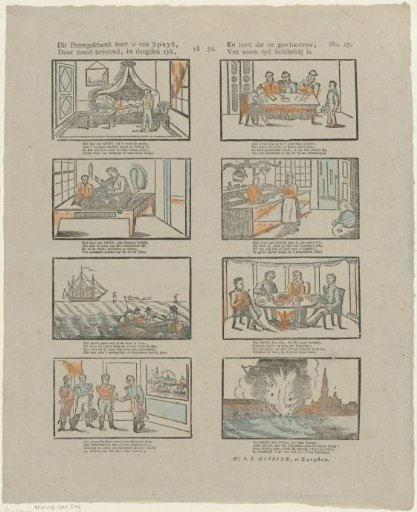 This print gift teaches you of Speyk, / Famous for courage, rich in virtues, / And teaches that the history, / Of your time is heroic