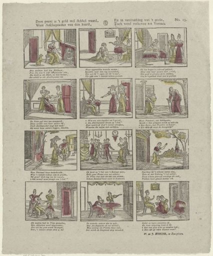 This print is worth double the money, Where the ash-pan of the hearth, / And in the distress of the household, / Was yet raised to a princess
