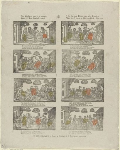 See children, see for a moment, / Do you not know this wedding? / It is that of Chloris and his Rosje, / What this print offers you here